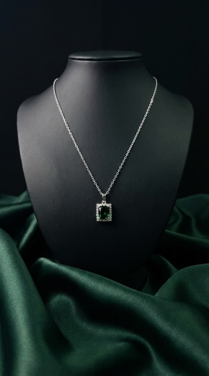 Square Diamond Pendant Chain
